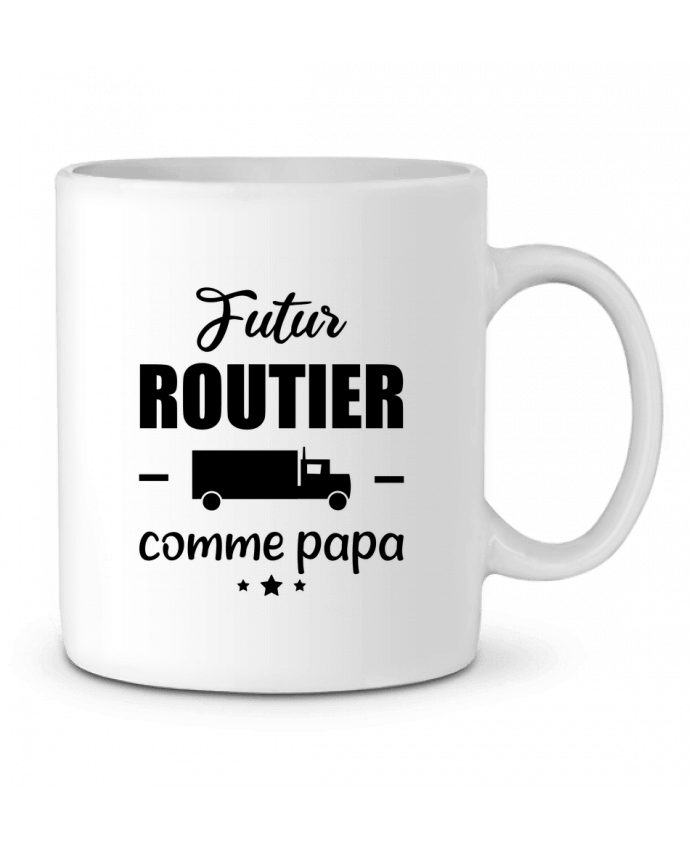 Mug  Futur routier comme papa, idée cadeau naissance, enfant par Benichan