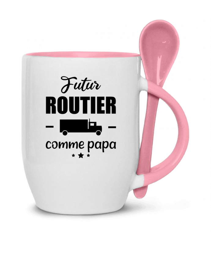  Tasse cuillère Futur routier comme papa, idée cadeau naissance, enfant par Benichan