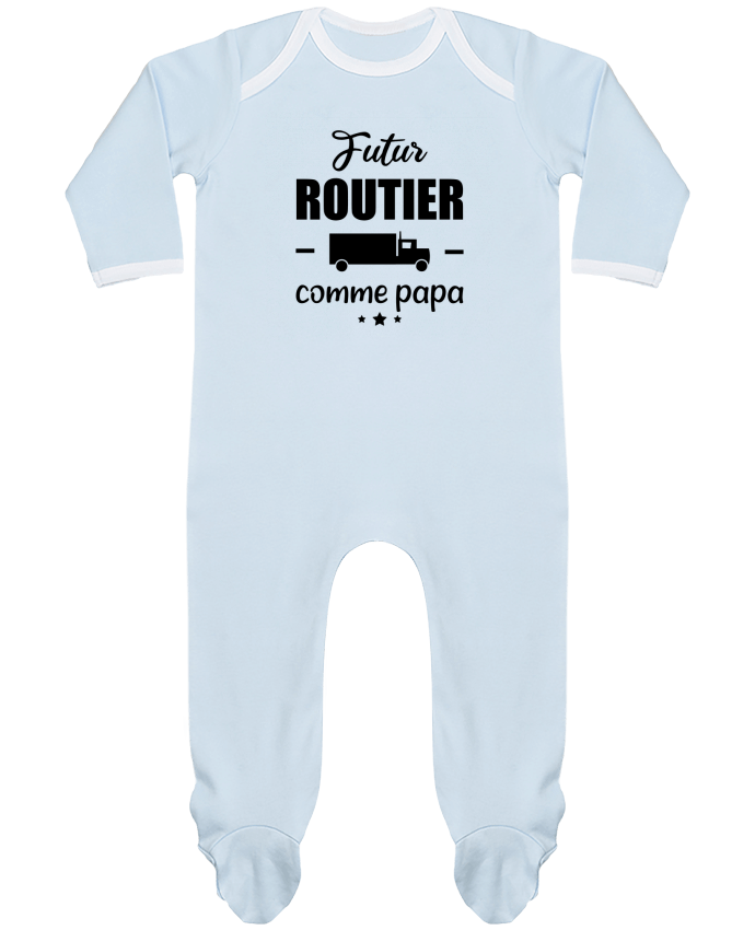 Body Pyjama Bébé Futur routier comme papa, idée cadeau naissance, enfant par Benichan