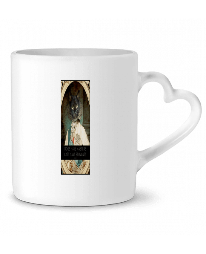 Mug coeur King Cat par Tchernobayle