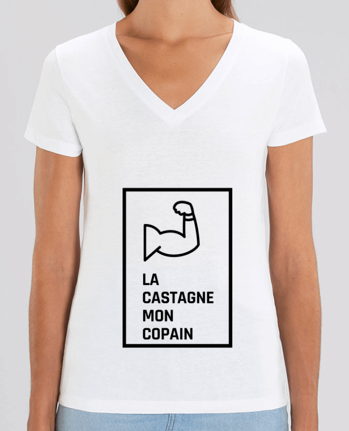 Tee-shirt femme la castagne mon copain Par  modeldesign#033