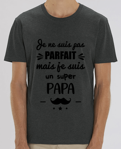 T-Shirt Pas parfait super papa, cadeau père par Kurzon