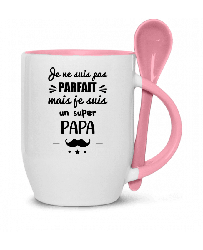  Tasse cuillère Pas parfait super papa, cadeau père par Kurzon