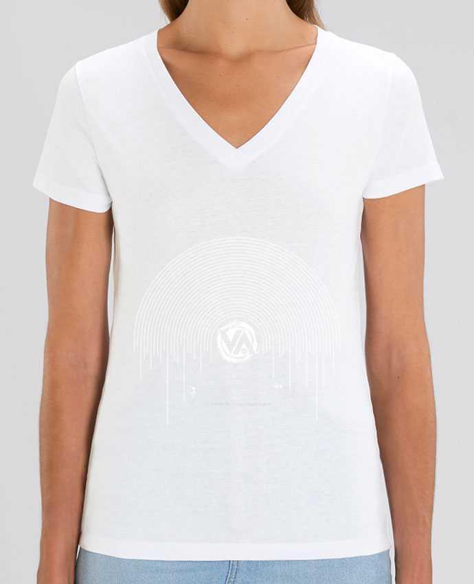 Women V-Neck T-shirt Stella Evoker Vinyladdict Par  Pils