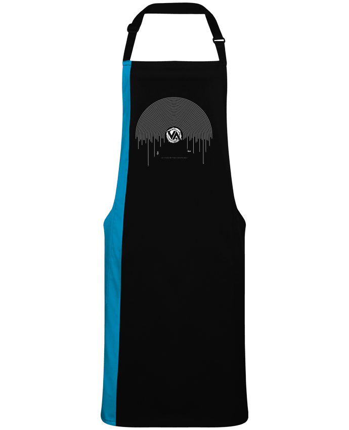 Two-tone long Apron Vinyladdict by  Pils