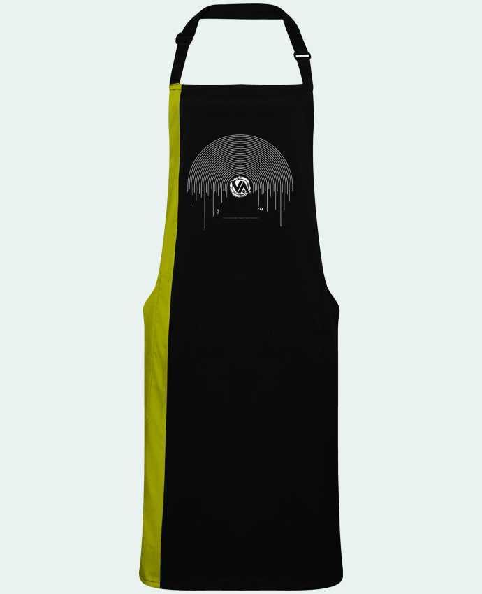 Two-tone long Apron Vinyladdict by  Pils