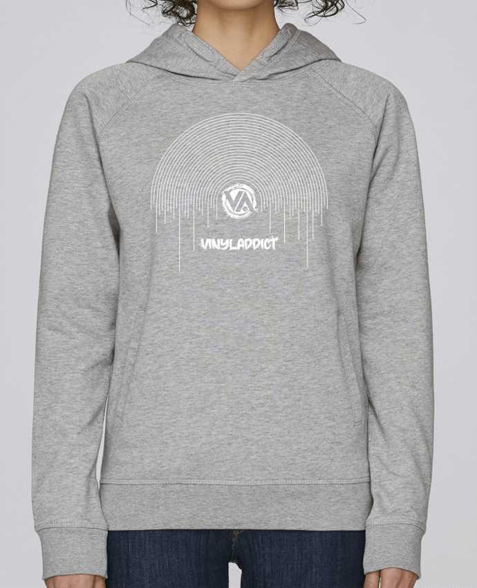 Sweat capuche femme Vinyladdict par Pils