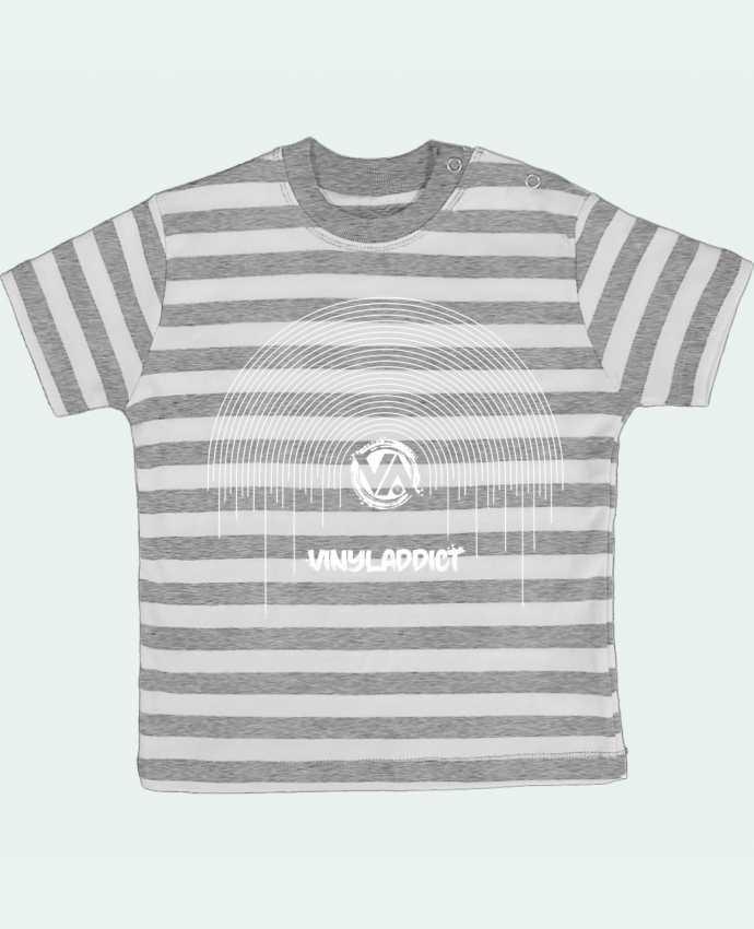 T-shirt baby with stripes Vinyladdict by Pils