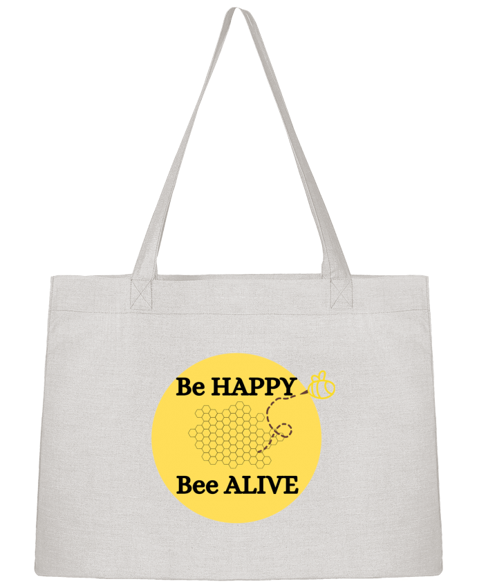 Sac Shopping Be Happy Bee Alive Sauvegarde des abeilles sauvegarde de la planète par AionArt