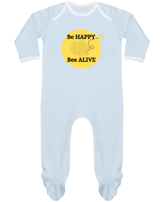 Body Pyjama Bébé Be Happy Bee Alive Sauvegarde des abeilles sauvegarde de la planète par AionArt
