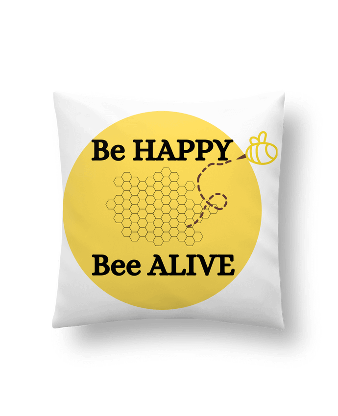 Coussin Be Happy Bee Alive Sauvegarde des abeilles sauvegarde de la planète par AionArt