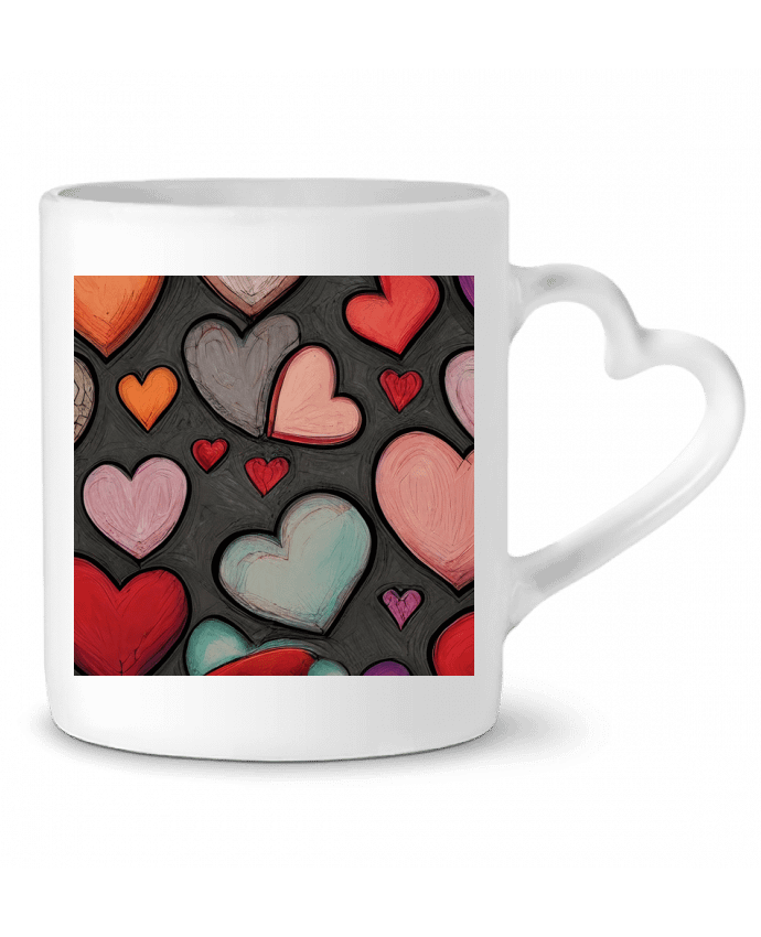 Mug coeur Les coeurs par Les Caprices de Filles