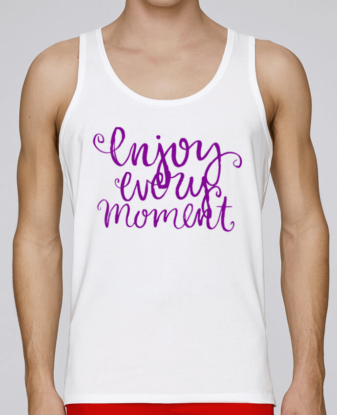 Débardeur homme Enjoy every moment par Les Caprices de Filles 100% coton bio