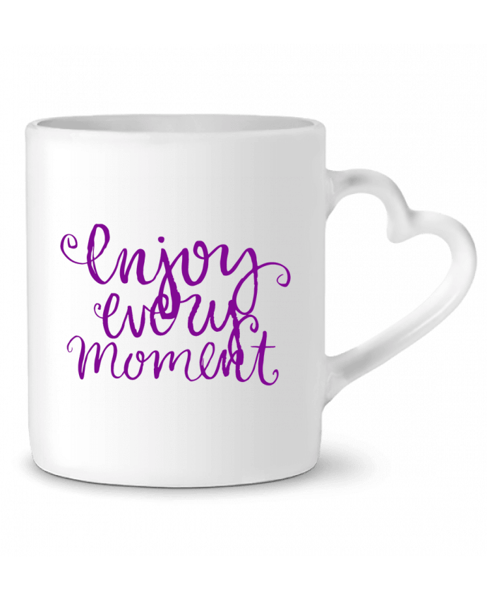 Mug coeur Enjoy every moment par Les Caprices de Filles