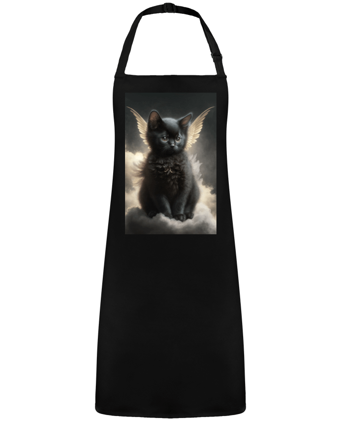 Tablier Chat Noir Ange par  NewDesignPhoto