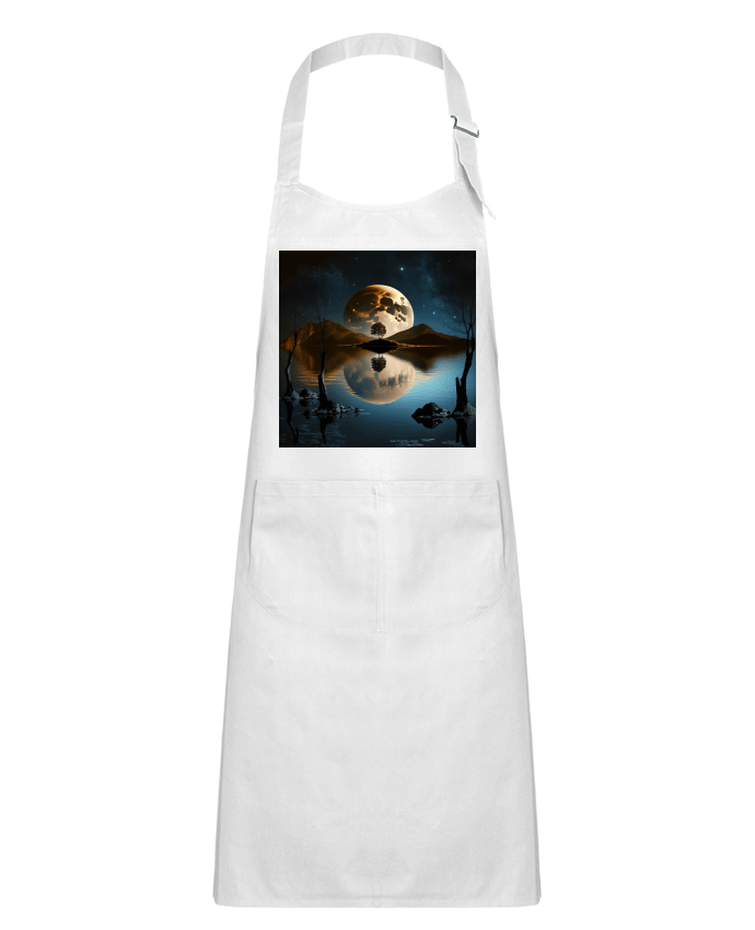 Tablier Enfant Pleine Lune Montagne et Rivière par NewDesignPhoto