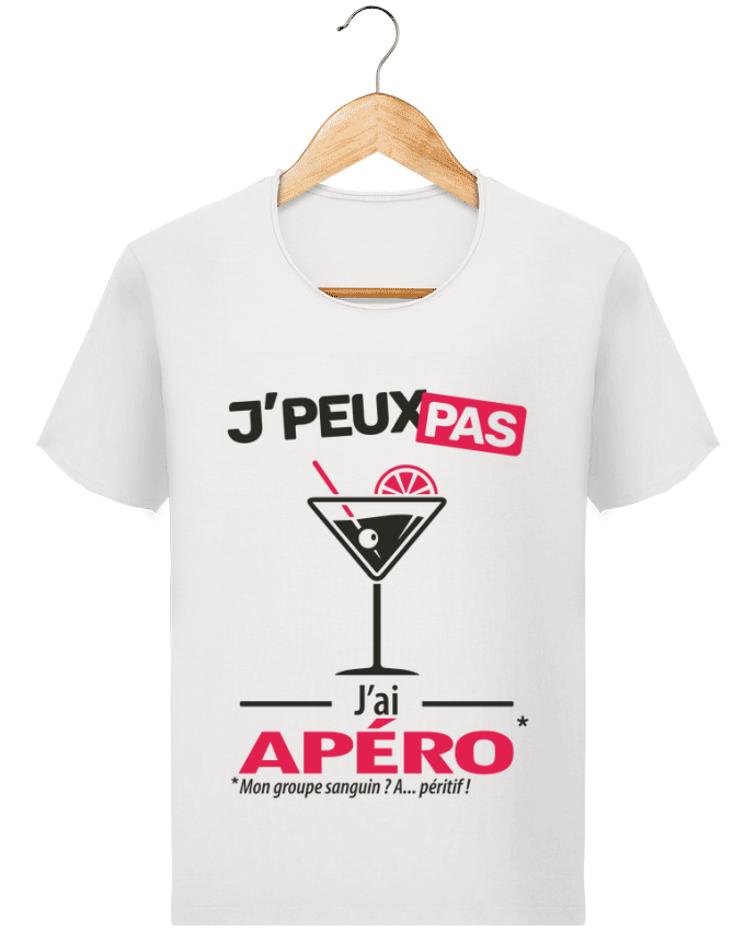  T-shirt Homme vintage J'peux pas j'ai apéro ! par LilouZen