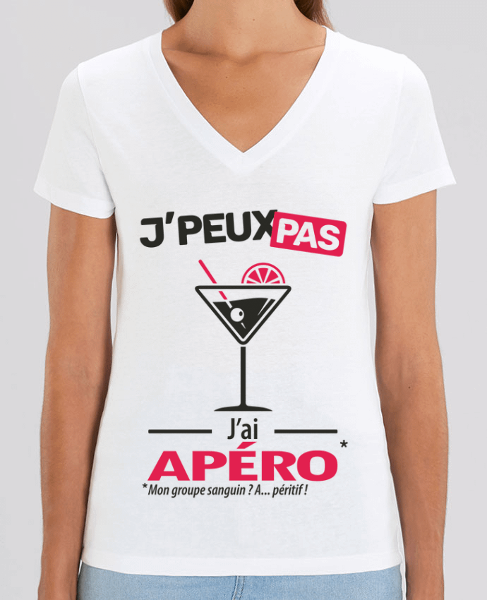 Tee-shirt femme J'peux pas j'ai apéro ! Par  LilouZen