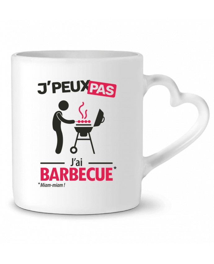 Mug coeur J'peux pas j'ai barbecue ! par LilouZen