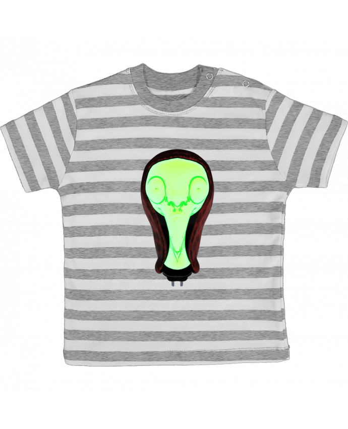 Tee-shirt bébé à rayures ILLUMINATED par Santiaguen