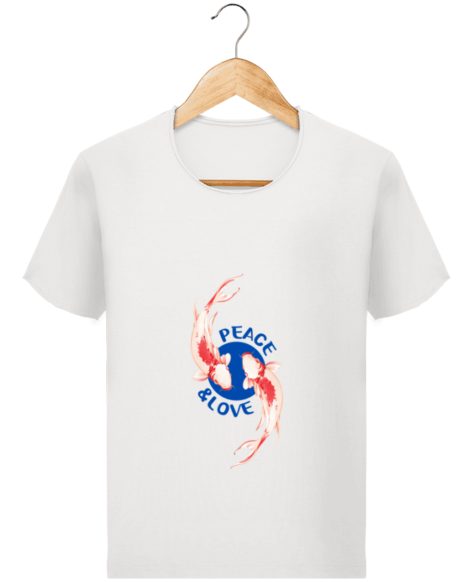  T-shirt Homme vintage Peace and Love. par TEESIGN