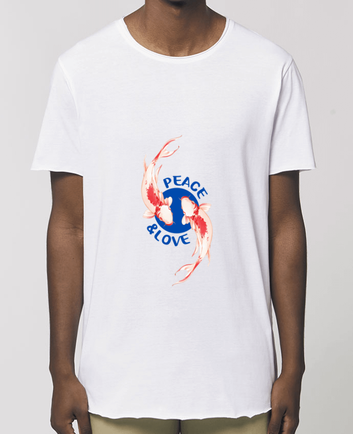 T-Shirt Long - Stanley SKATER Peace and Love. Par  TEESIGN