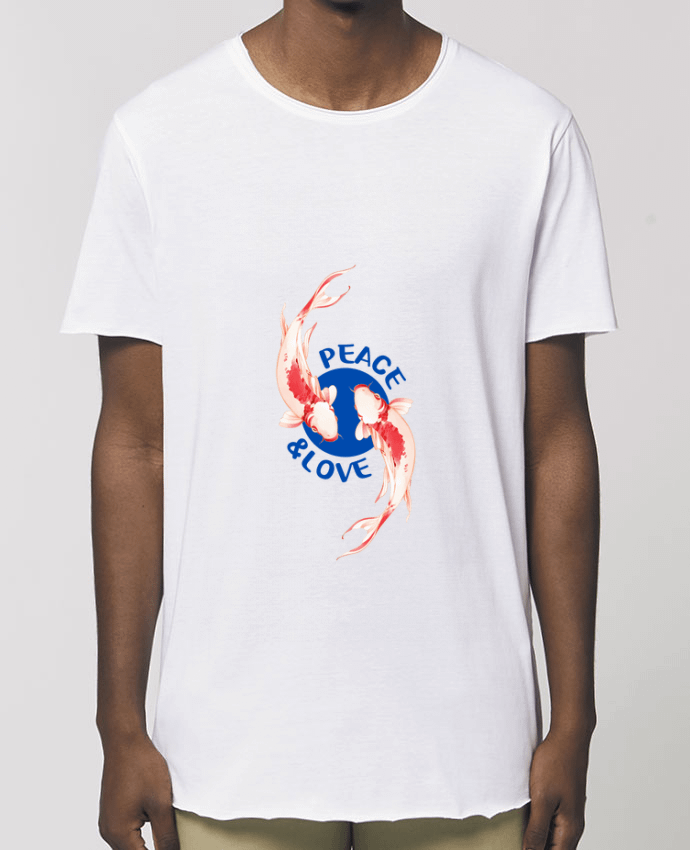 Tee-shirt Homme Peace and Love. Par  TEESIGN