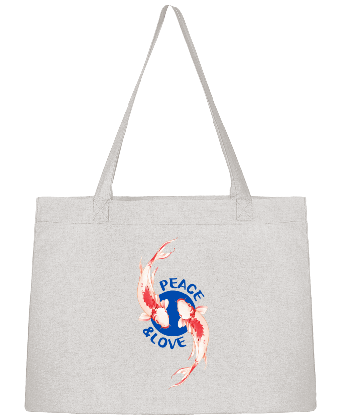 Shopping tote bag Stanley Stella Peace and Love. by TEESIGN