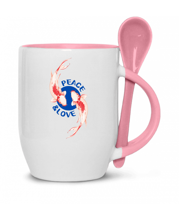 Mug and Spoon Peace and Love. by TEESIGN