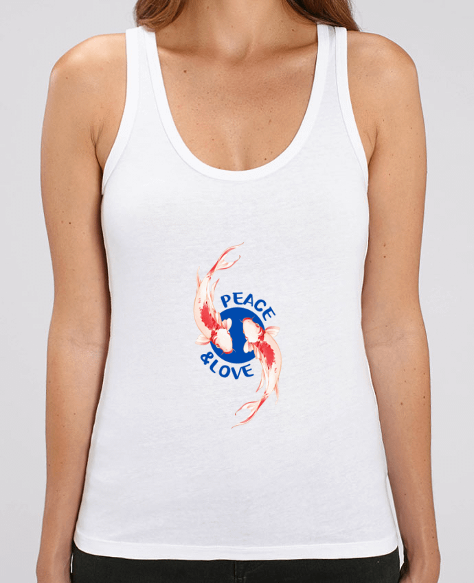 Camiseta de Tirantes  Mujer Stella Dreamer Peace and Love. Par TEESIGN