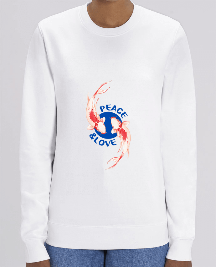 Sweat Col Rond Unisexe 350gr Stanley CHANGER Peace and Love. Par TEESIGN