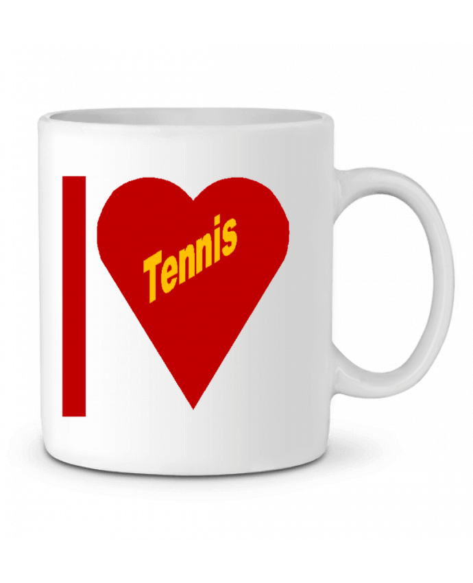 Mug  I LOVE  TENNIS par FIRST  STAR