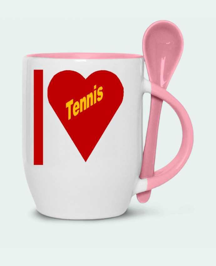  Tasse cuillère I LOVE  TENNIS par FIRST  STAR