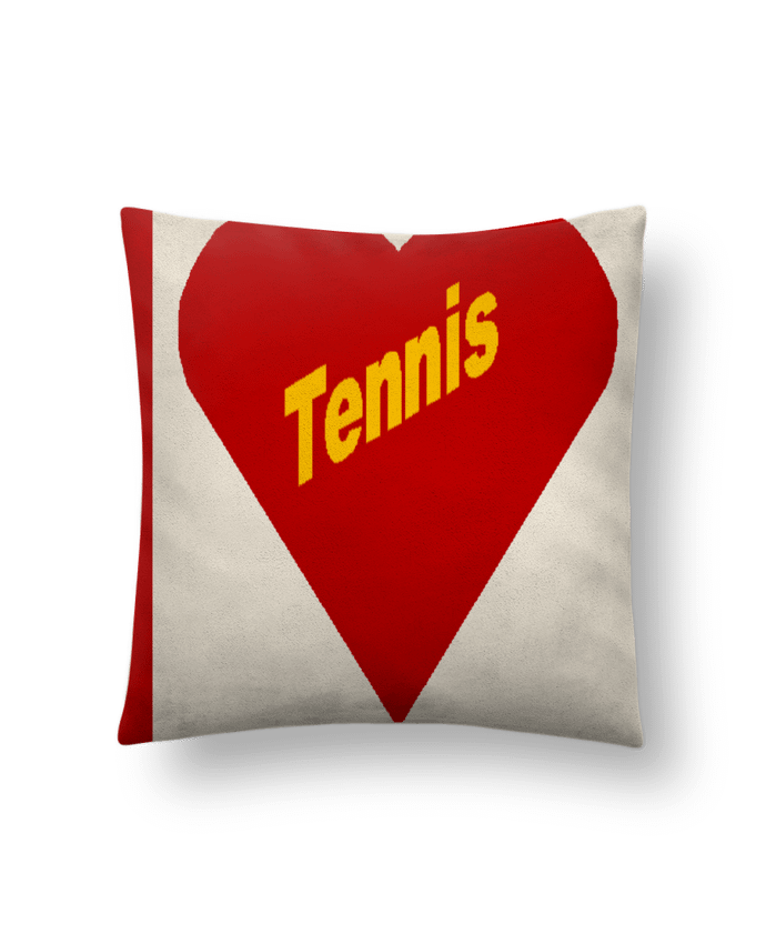 Coussin suédine I LOVE  TENNIS par FIRST  STAR