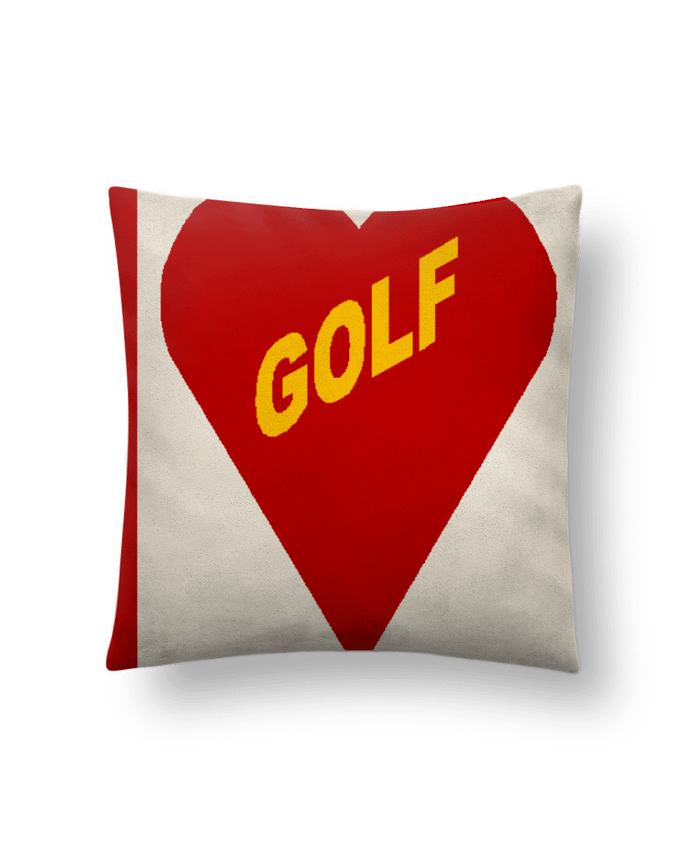 Coussin suédine I LOVE GOLF par FIRST  STAR