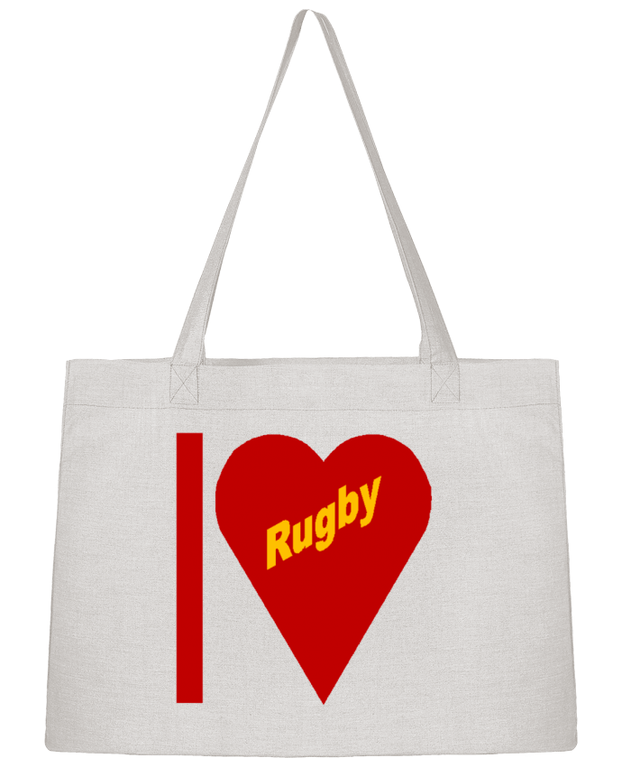 Sac Shopping I  LOVE  RUGBY par FIRST  STAR