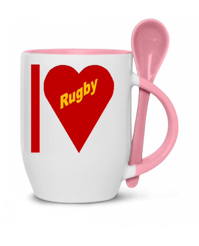  Tasse cuillère I  LOVE  RUGBY par FIRST  STAR