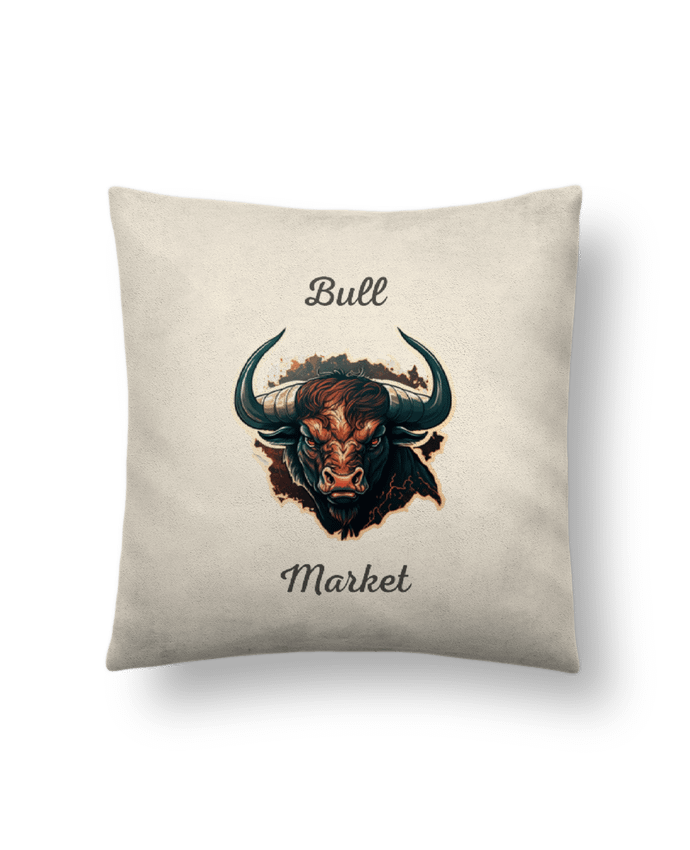 Coussin suédine un taureau corne bull market t shirt classique par Nasa shop