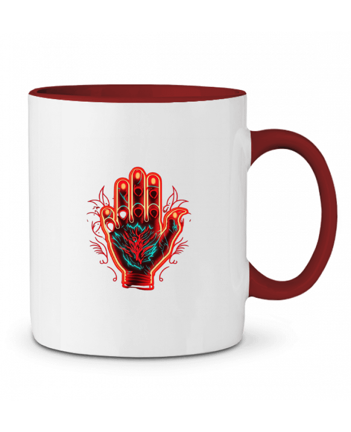 Two-tone Ceramic Mug ma main c est ma vie ,je peux rien toucher et pas gouter. Nasa shop