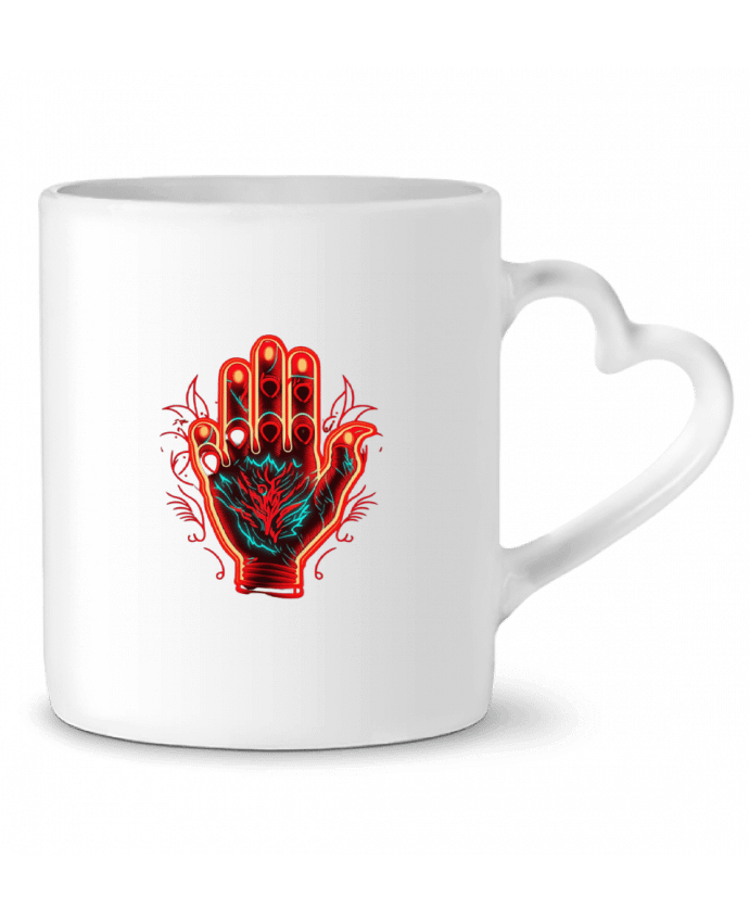 Mug Heart ma main c est ma vie ,je peux rien toucher et pas gouter. by Nasa shop