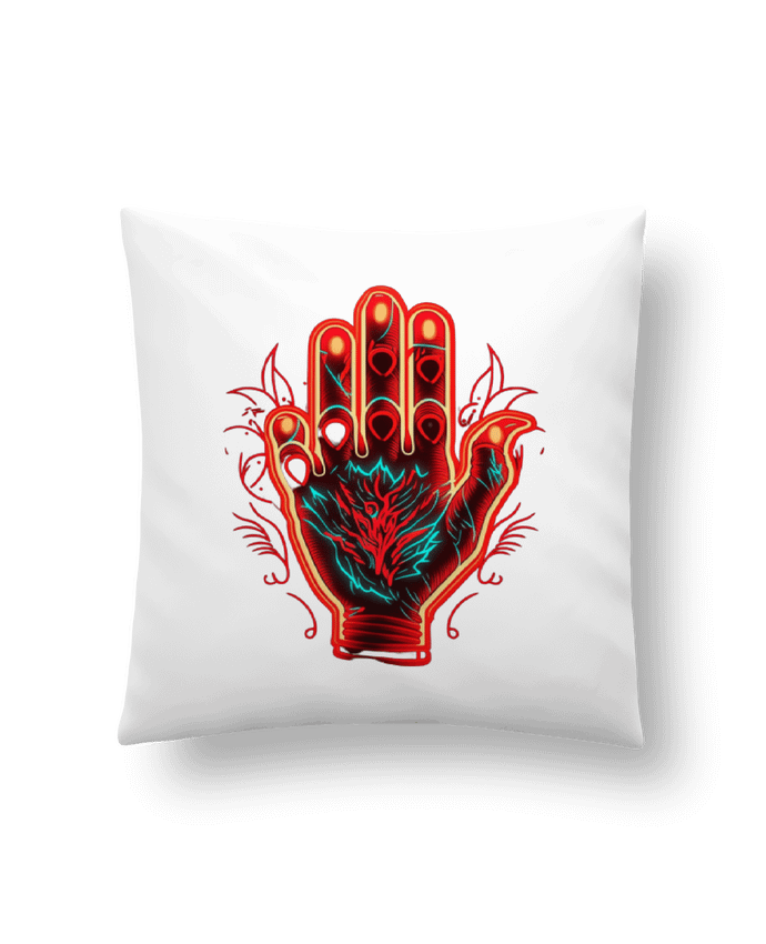 Cushion synthetic soft 45 x 45 cm ma main c est ma vie ,je peux rien toucher et pas gouter. by Nasa shop