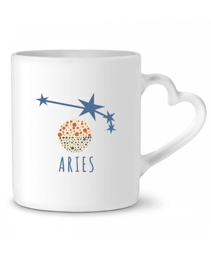 Mug coeur ARIES par Les Caprices de Filles
