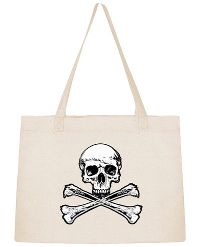 Sac Shopping Jolly Roger - Drapeau Pirate - Tête de Mort par Geronimo Gorilla SylverBack
