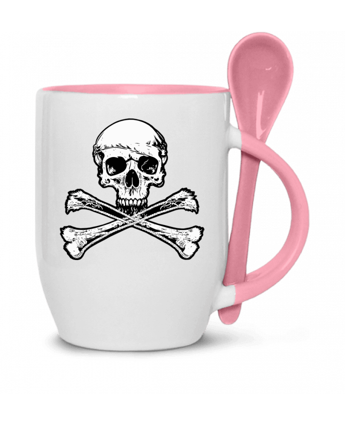  Tasse cuillère Jolly Roger - Drapeau Pirate - Tête de Mort par Geronimo Gorilla SylverBack