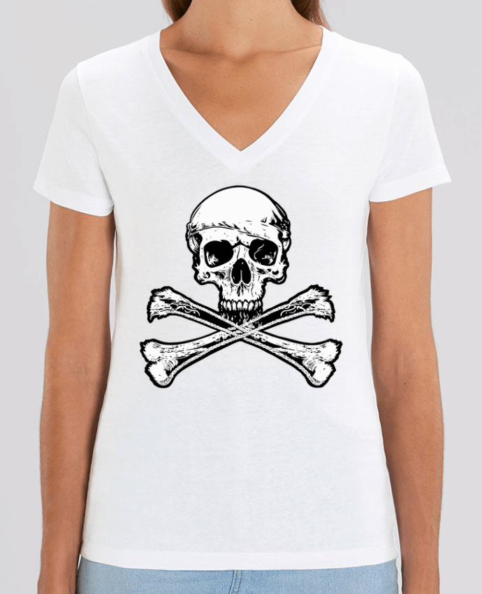 Tee-shirt femme Jolly Roger - Drapeau Pirate - Tête de Mort Par  Geronimo Gorilla SylverBack