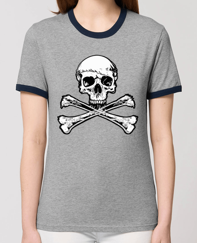 T-shirt Jolly Roger - Drapeau Pirate - Tête de Mort par Geronimo Gorilla SylverBack