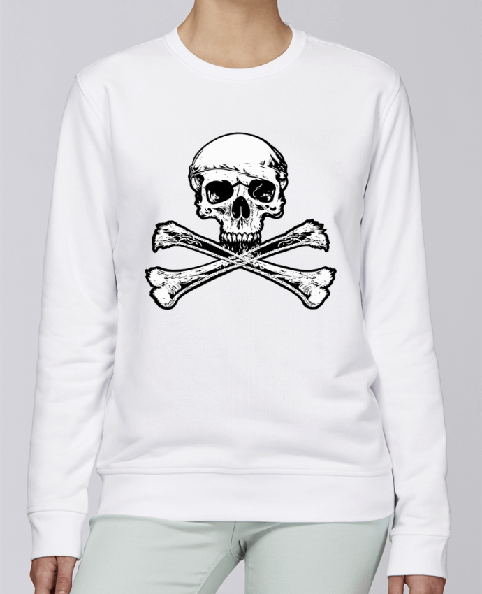 Sweatshirt Jolly Roger - Drapeau Pirate - Tête de Mort par Geronimo Gorilla SylverBack