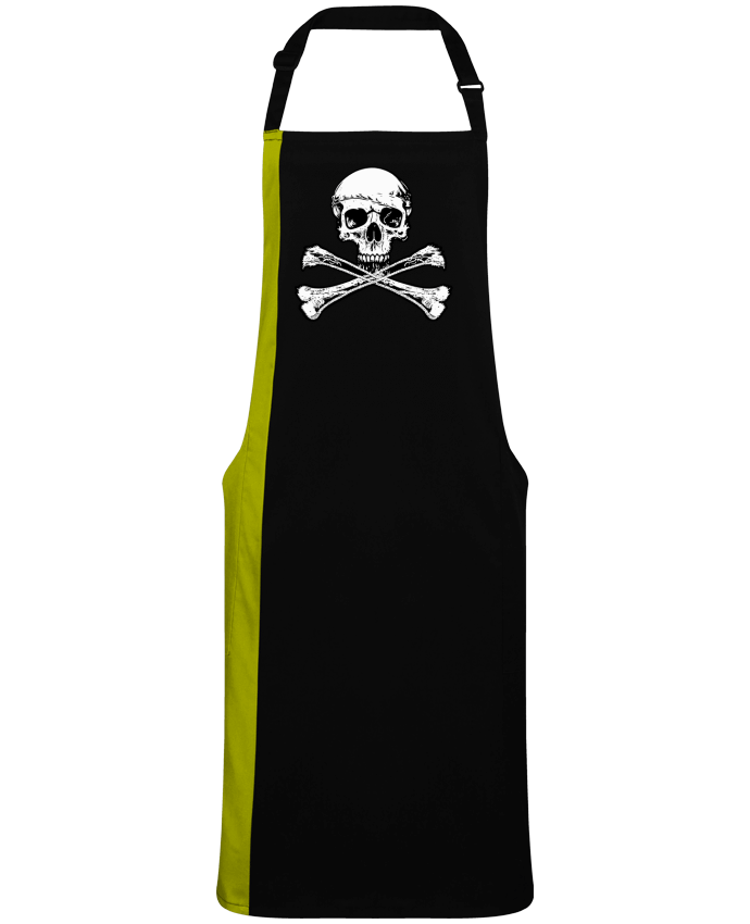 Tablier bicolore Jolly Roger - Drapeau Pirate - Tête de Mort par  Geronimo Gorilla SylverBack