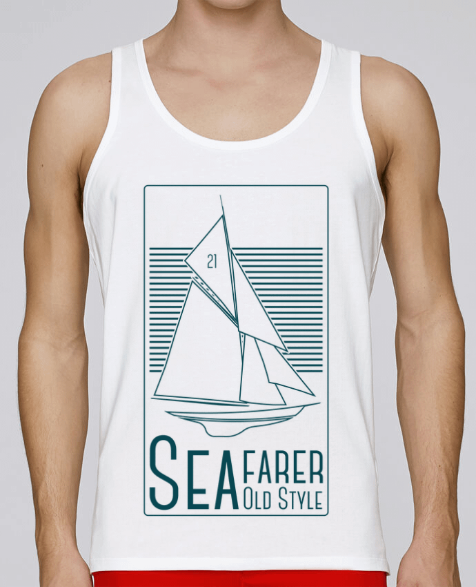 Débardeur homme SeaFarer Old Style par Geronimo Gorilla SylverBack 100% coton bio