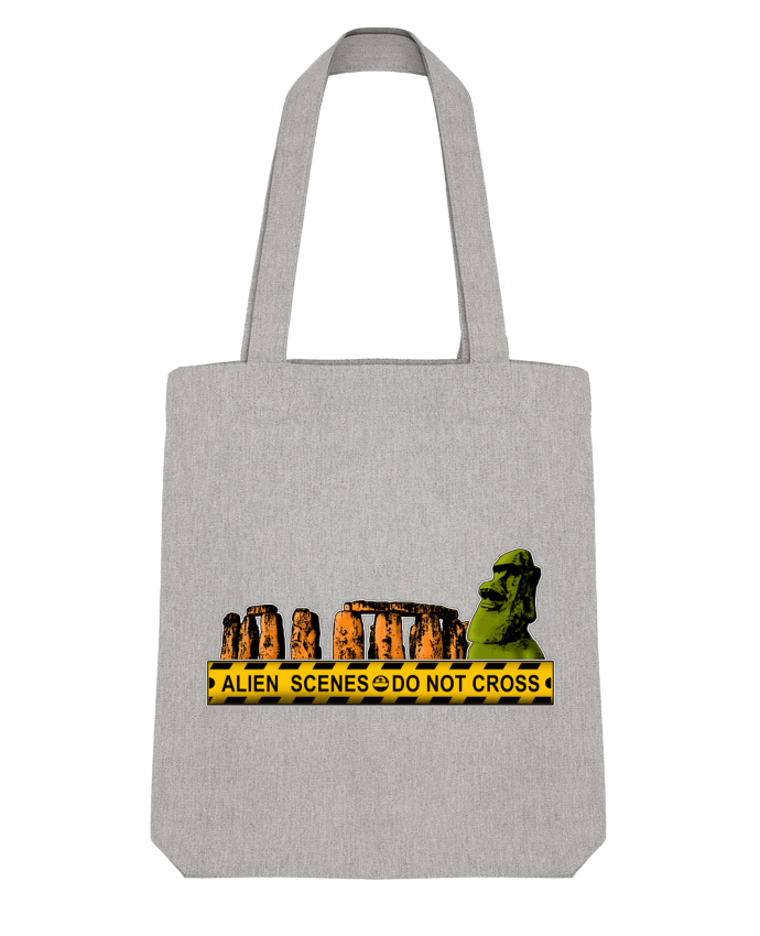Tote Bag Stanley Stella Alien Scenes - Moaï et Stonehenge par Geronimo Gorilla SylverBack 